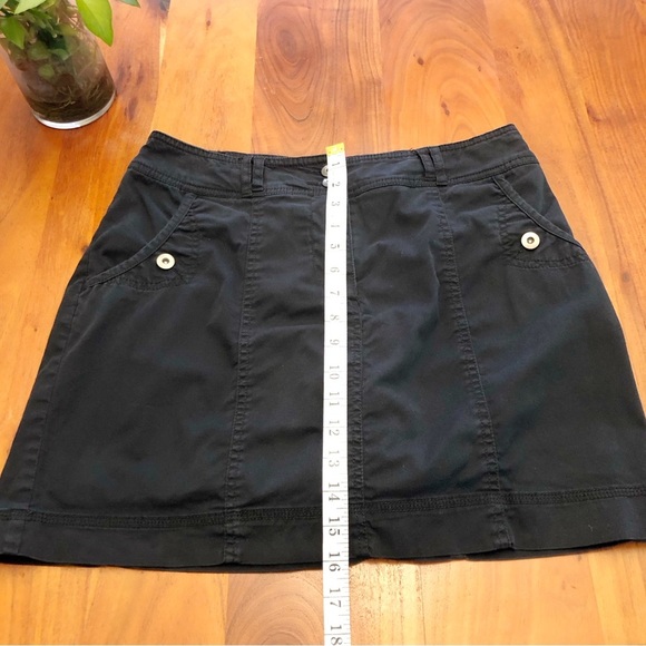 Jessica Y2K Mini Cargo Grunge Medium to Low Rise Black Mini A Line Skirt. Size 8 - Picture 8 of 14